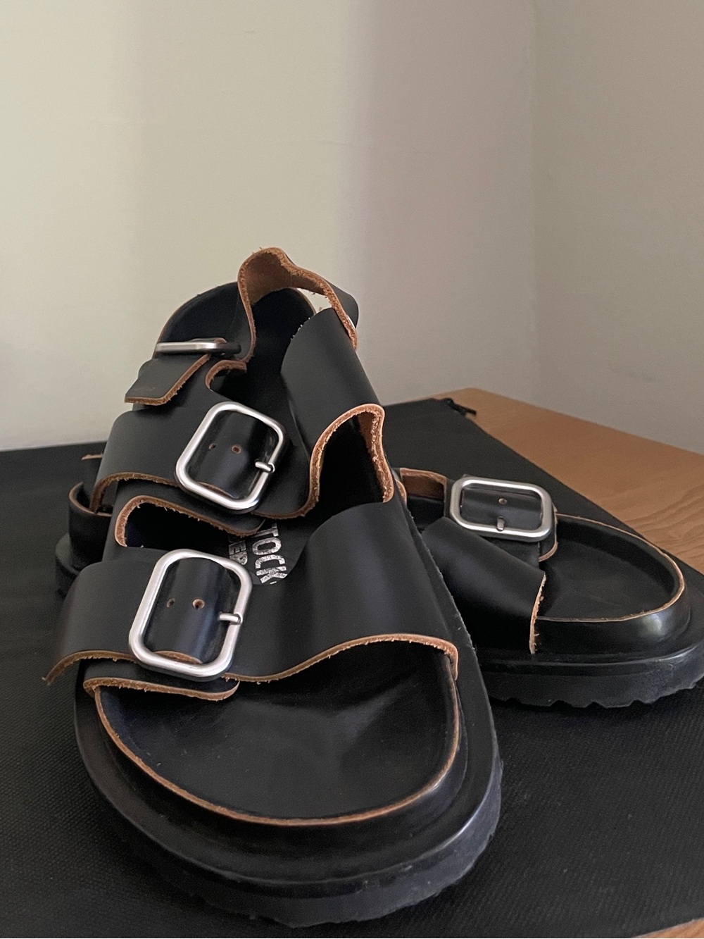 Birkenstock x Jil Sander Milano Double-Buckle Slingback Sandals  | EU 37